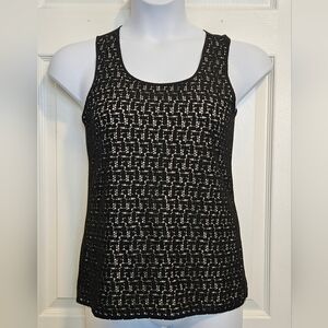 Ann Taylor, lace, lined tank top. Size S.